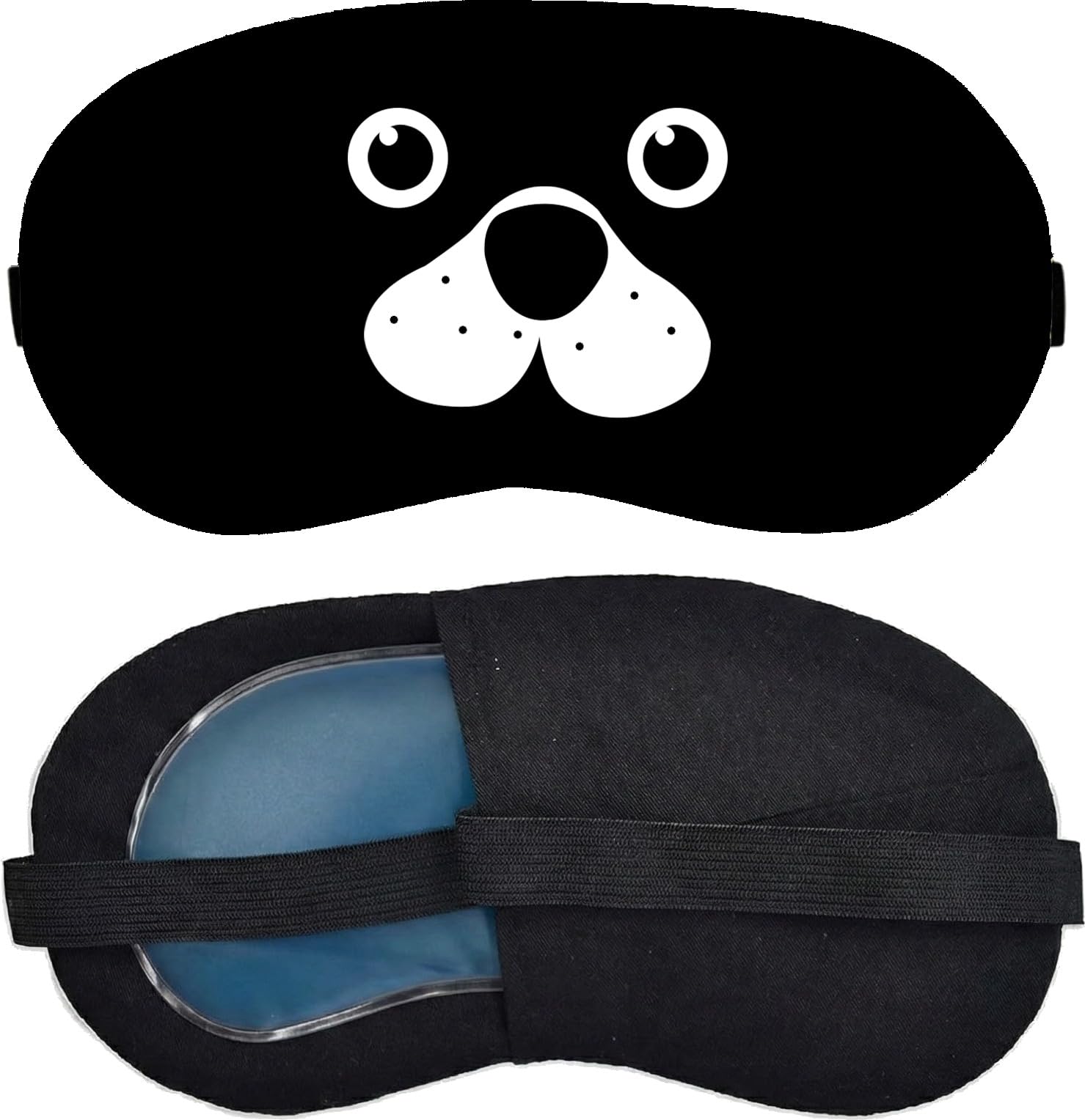 Cooling Gel Sleep Mask Set – Fun "Power Off" & Black Cat Designs –Cold/Hot Compress Eye Mask for Migraine Relief, Puffy Eyes, & Stress – Light Blocking Travel Mask for Men & Women-image-40