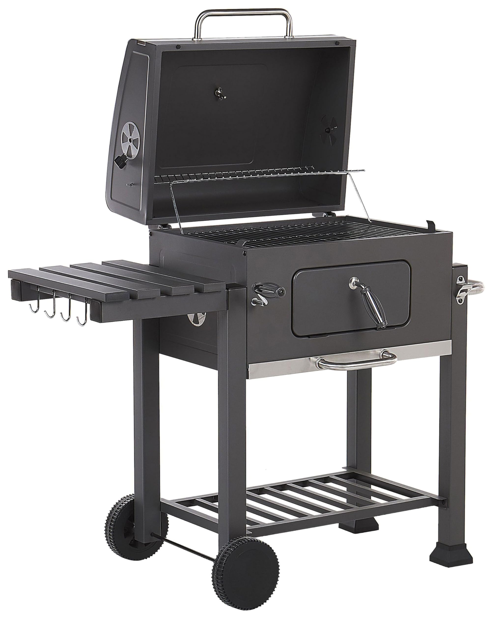 Barbecue à charbon de bois mobile pour cuire vos grillades au jardin