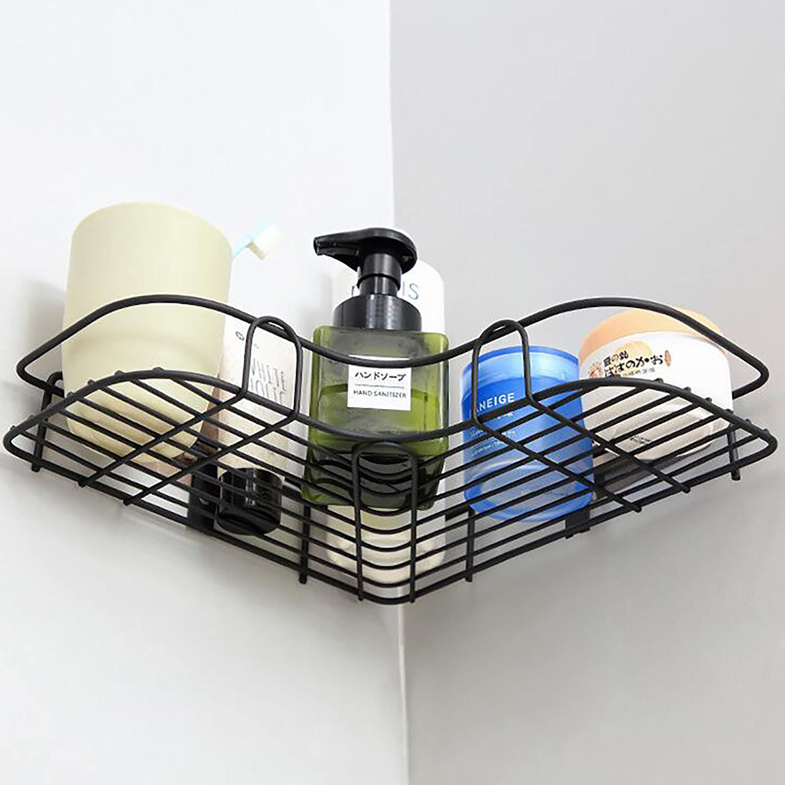 Estantes de baño exquisitos Estante de Esquina de Ducha Baño Autoadhesivo Sin perforación Montado en la Pared Caddy de Ducha Almacenamiento para baño Cocina