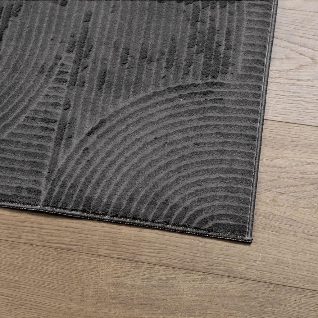 Tapis IZA Poils Courts Style scandinave Anthracite 120x170 cm,Maison & Jardin,Décorations,Tapis,3.85 kg-375428