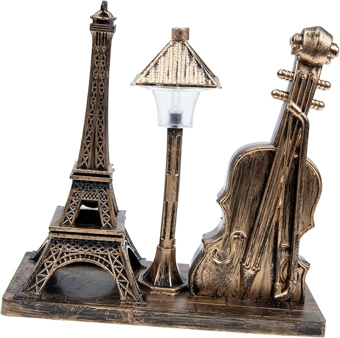 Amosfun Amosfun Creative Vintage Eiffel Tower Desk Lamp Decorative Light for Home Office Unique Night Light for Bedroom Living Room Retro Tower Design