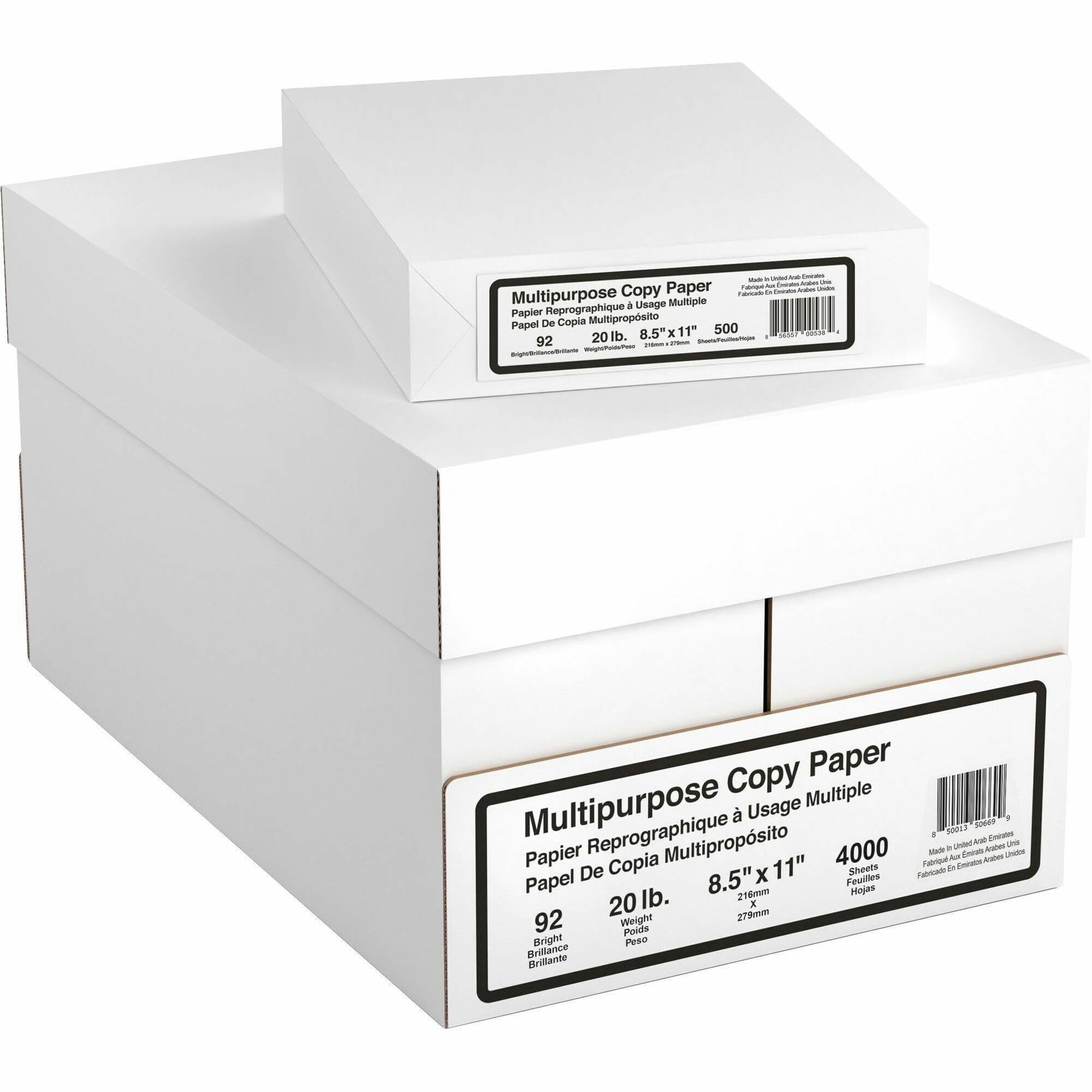 Photo 1 of ***FACTORY SEALED***Special Buy Multipurpose Copy & Printer Paper, Letter Size 8.5" x 11", 20 lb, 92 Bright, White, 500 Sheets/Ream, 8 Reams (4,000 Sheets Total)