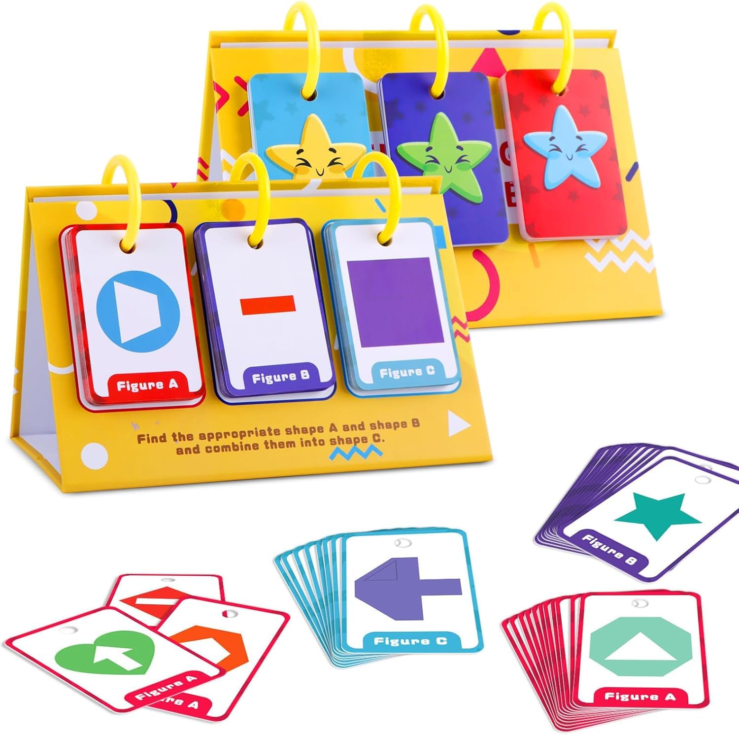 NALACAL Shape Matching Cards for Kids (60pcs), Geometry Learning and Spatial Awareness Flash Cards – Ideal for Kindergarten, Classroom Activities, Special Education, and Speech Therapy
