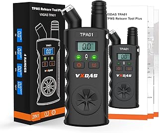 VXDAS TPMS Relearn Tool Plus Digital Tire Pressure Gauge 150 PSI,TPA01 2 in 1 TPMS Reset Sensor for GM Buick/Chevy/Cadillac,Tire Monitor System Activation Tool 2022