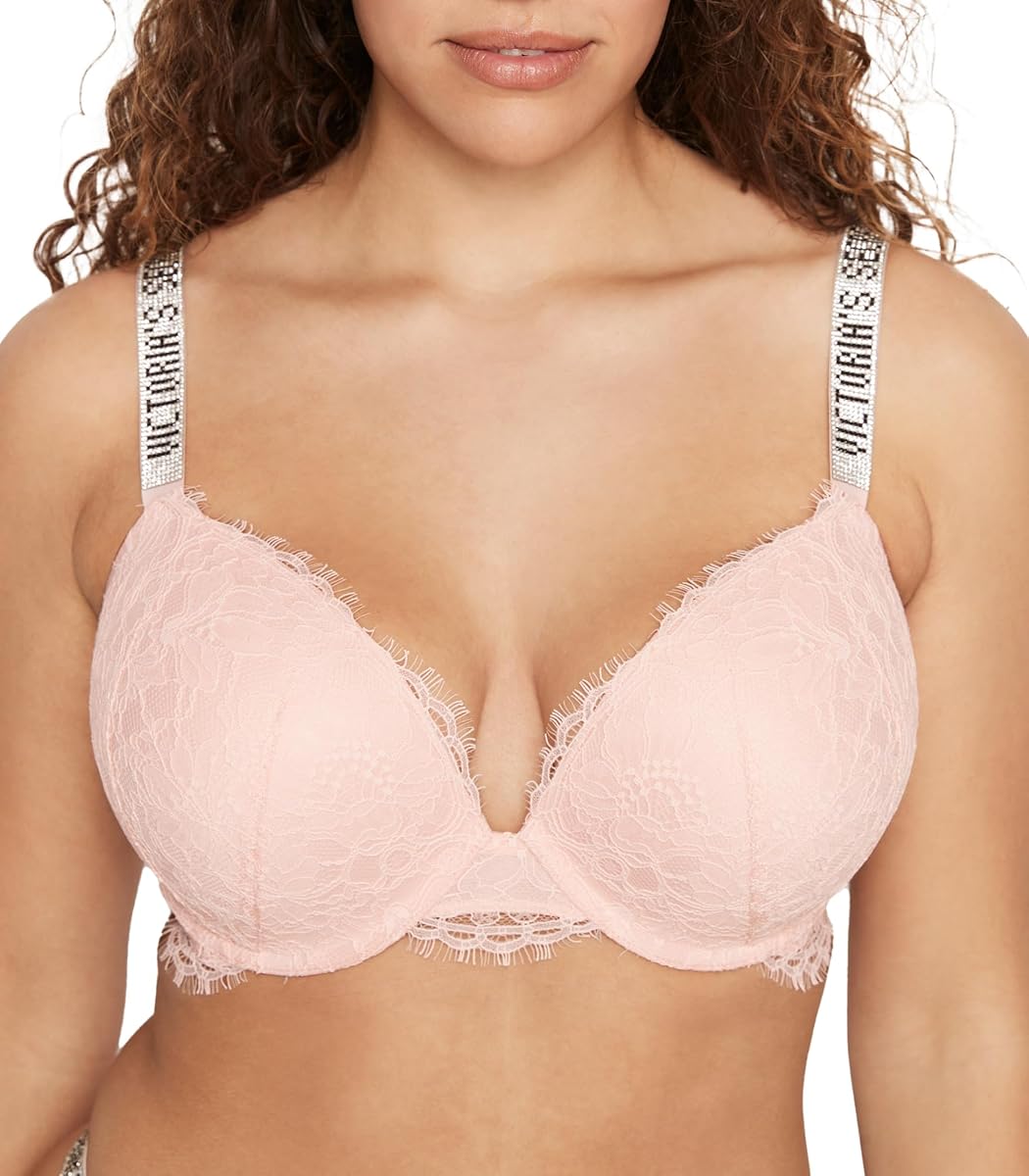 Very Sexy Shine Strap Push-Up Bra, Purest Pink, 38DD