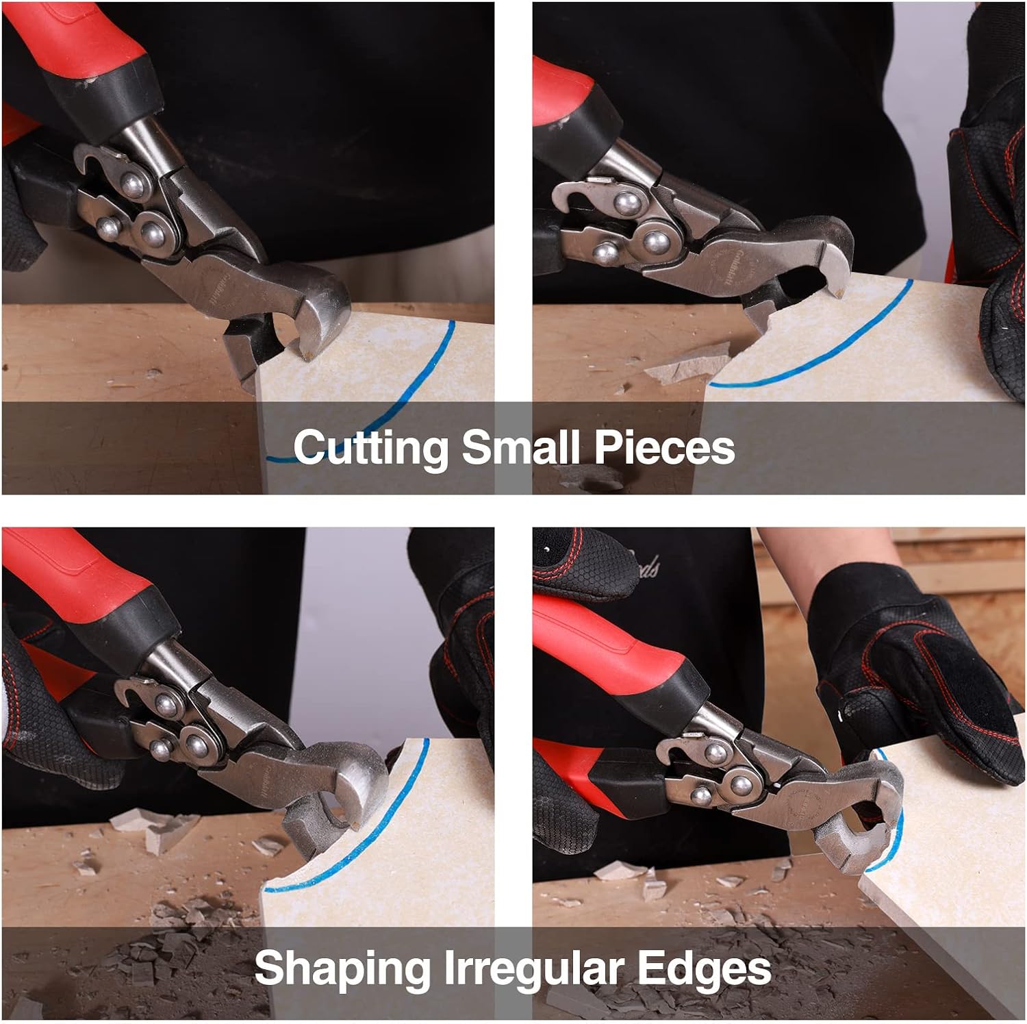 Buy Goldblatt Pro Compound Tile Nippers 9 Inch Shapping Plier, Nipper