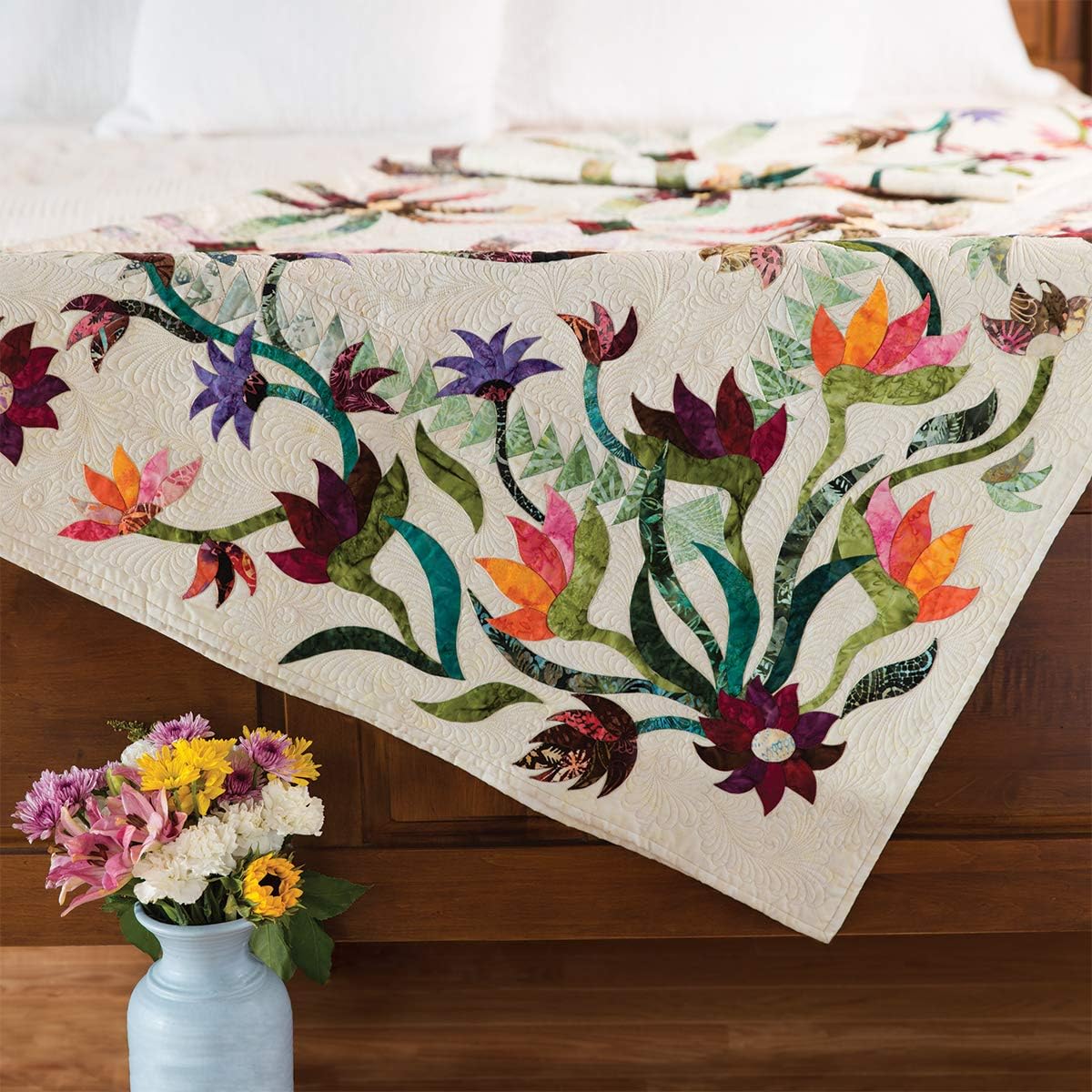 Flowers for My Wedding Ring Pattern W/StitchNPeel