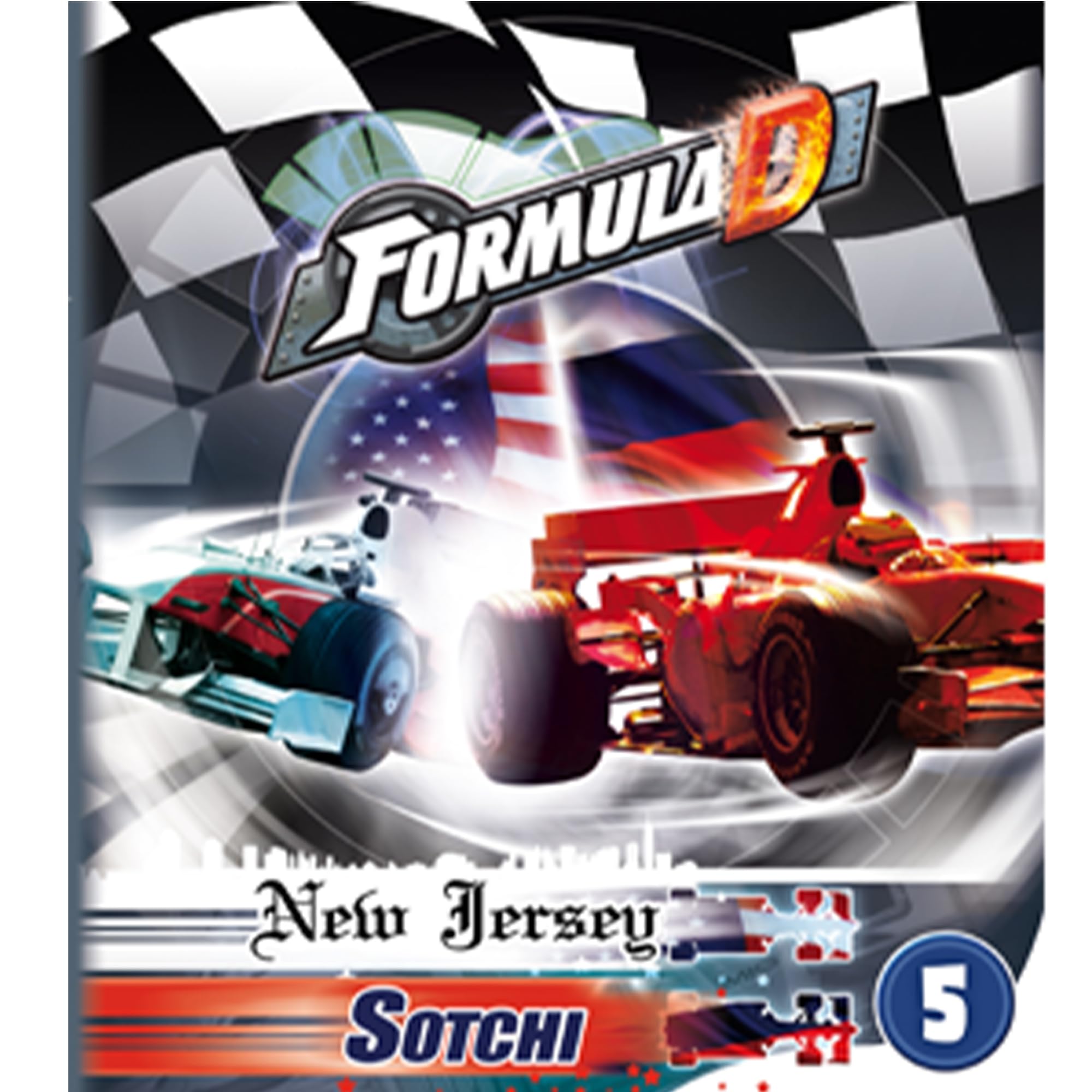 Asmodee Formula D Expansion 5 New Jersey and Sotchi