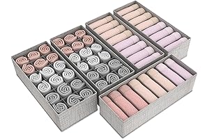 Lifewit 5-Pack Dresser Drawer Organizers: Keep Your Nursery Spick and Span