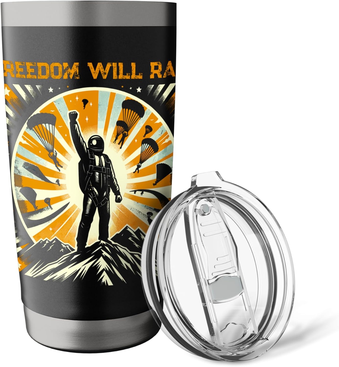 Freedom Will Rain Hell of Diver Helldiving Lovers Stainless Steel Insulated Tumbler - Image 5