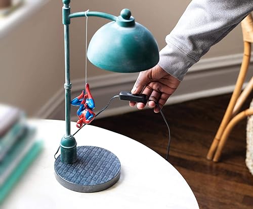 Miniatura 4 de Marvel Spider Man Streetlight LED Lámpara de escritorio con luz de estado de ánimo | Luz nocturna de superhéroe | 16 pulgadas