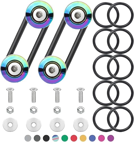 Miniatura 8 de Mellbree - Soporte de liberación rápida para parachoques delantero y trasero de liberación rápida con kit de tornillos de acero inoxidable