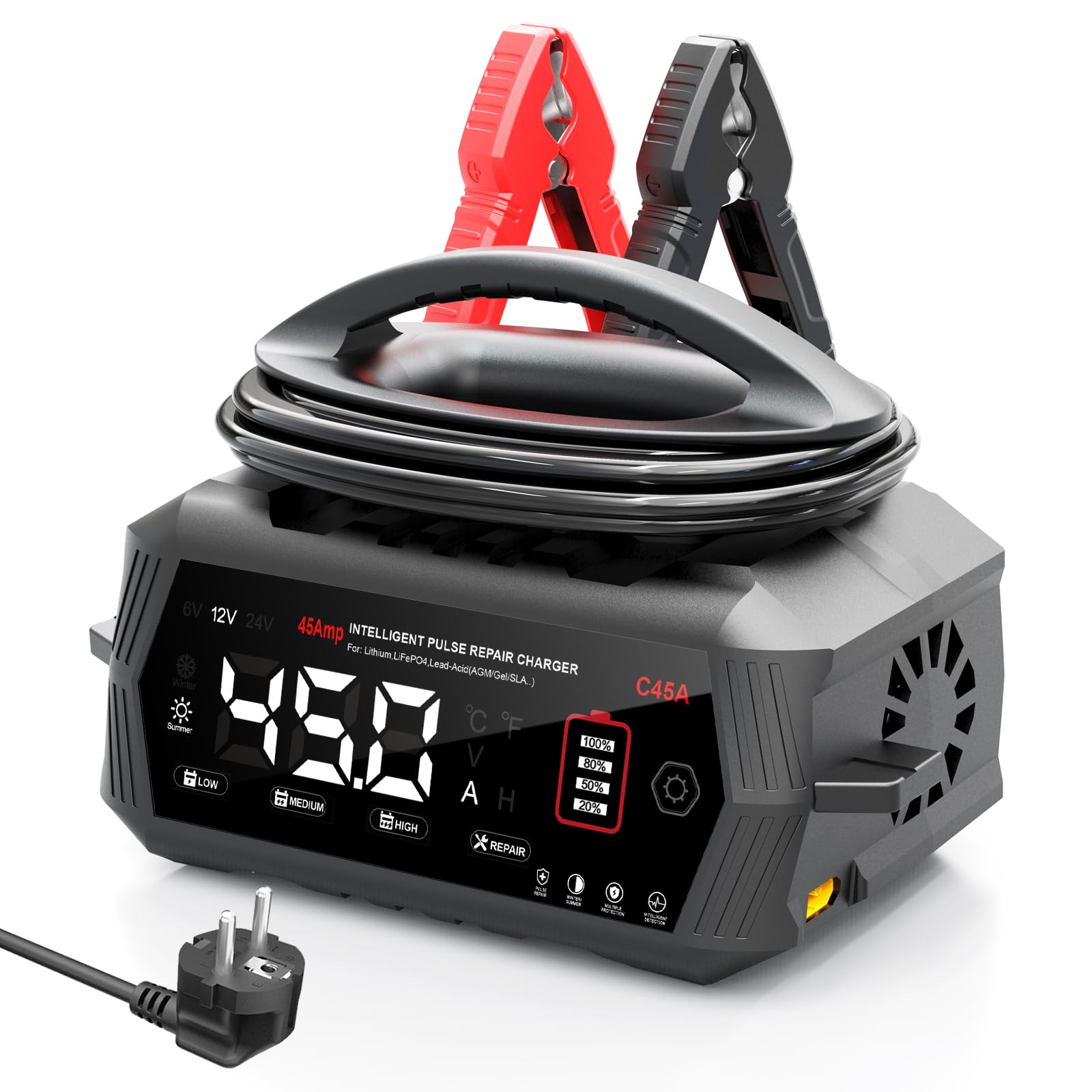 Chargeur De Batterie De Intelligent 12V 24V Entièrement Automatique7 - 14