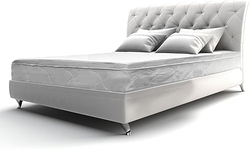 Colchón de cama Queen  Colchón híbrido de 8 pulgadas tamaño Queen con espuma fría de alta densidad y comodidad con resortes de bobina continua