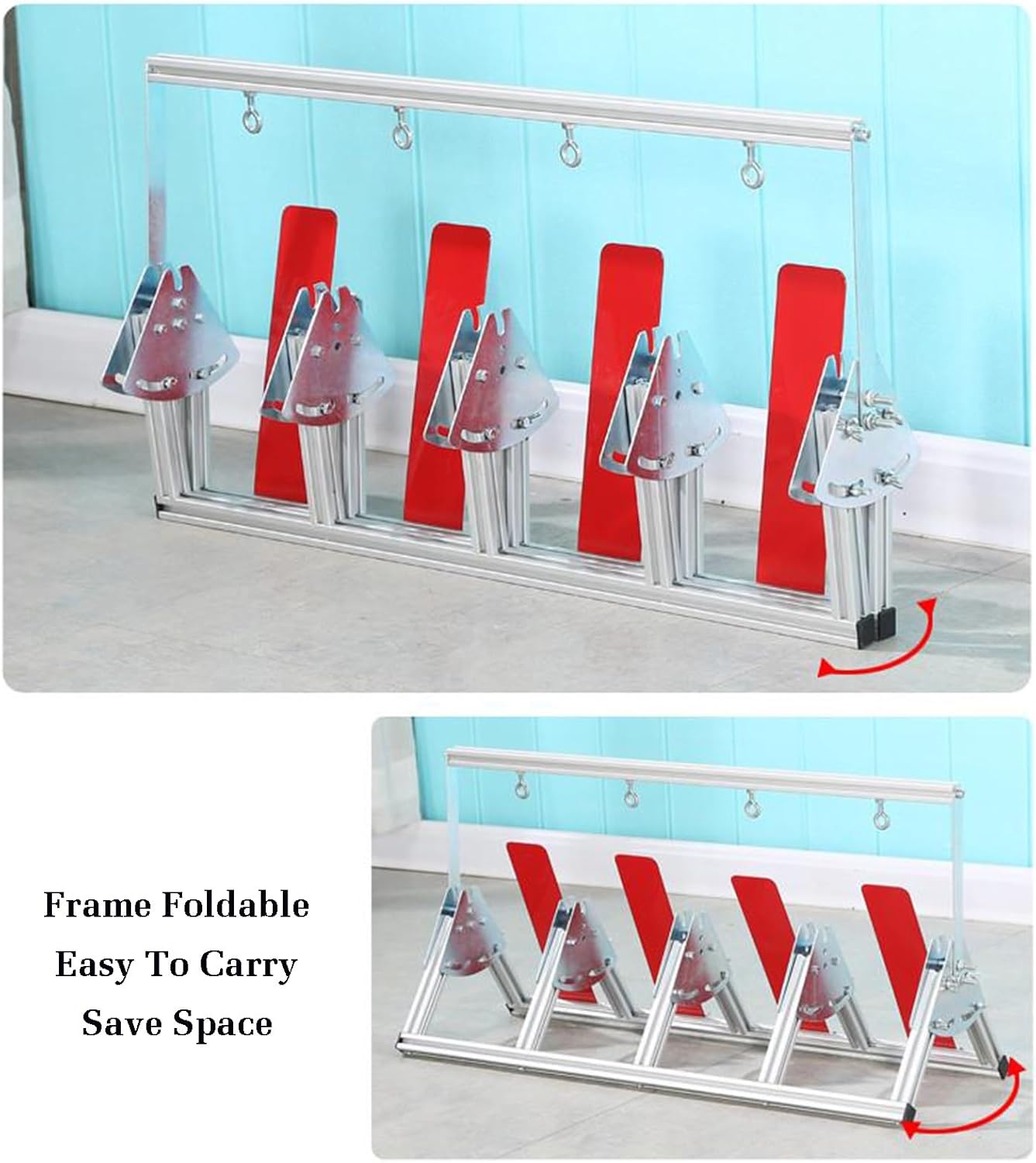 Heavy Duty Folding Single Axis Cable Rack - Industrial & Agricultural Spool Holder for Up to 9.8" Diameter Wire & Pipe - Durable 3-Volume Design