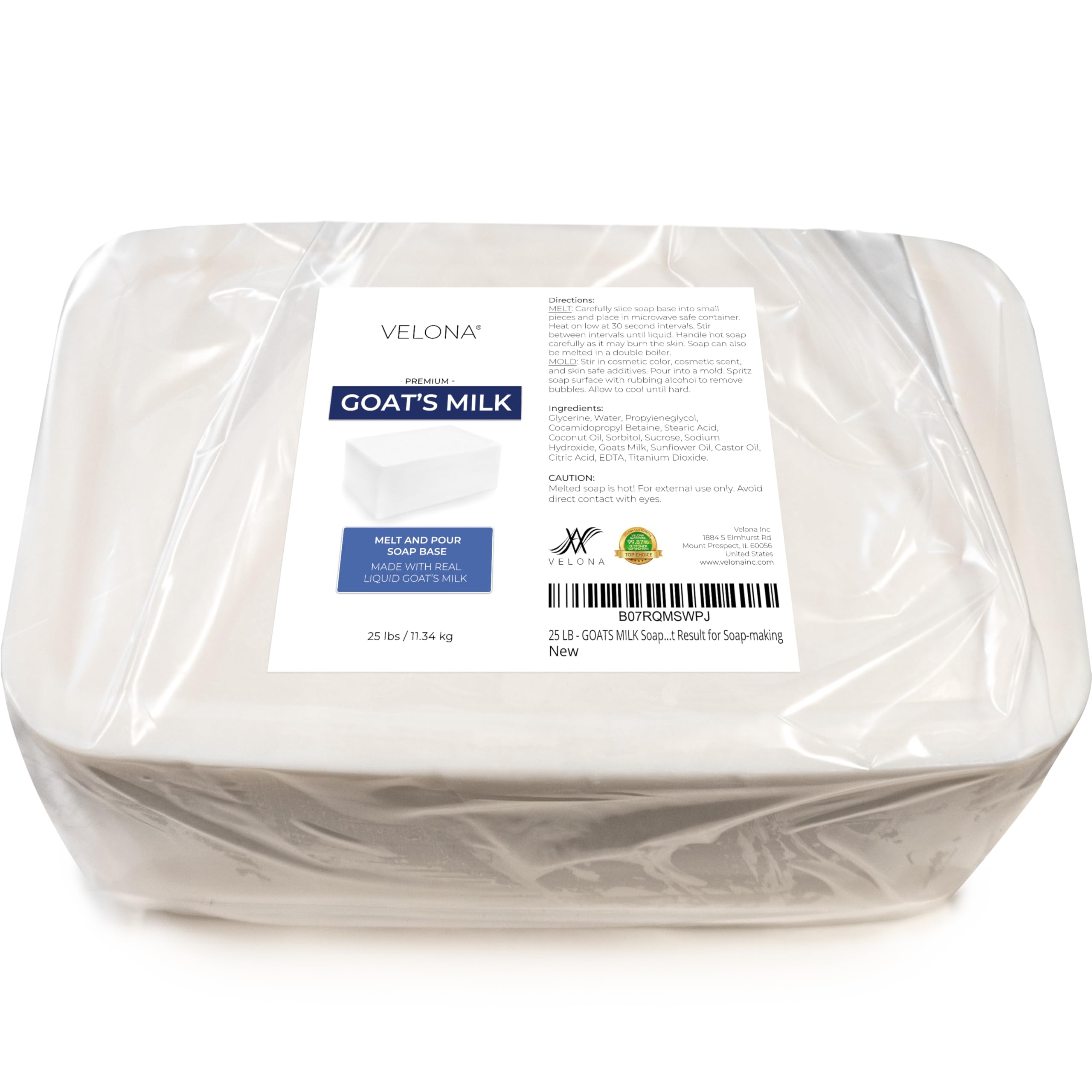 velona 25 LB - GOATS MILK Soap Base | Wholesale & Bulk | SLS/SLES