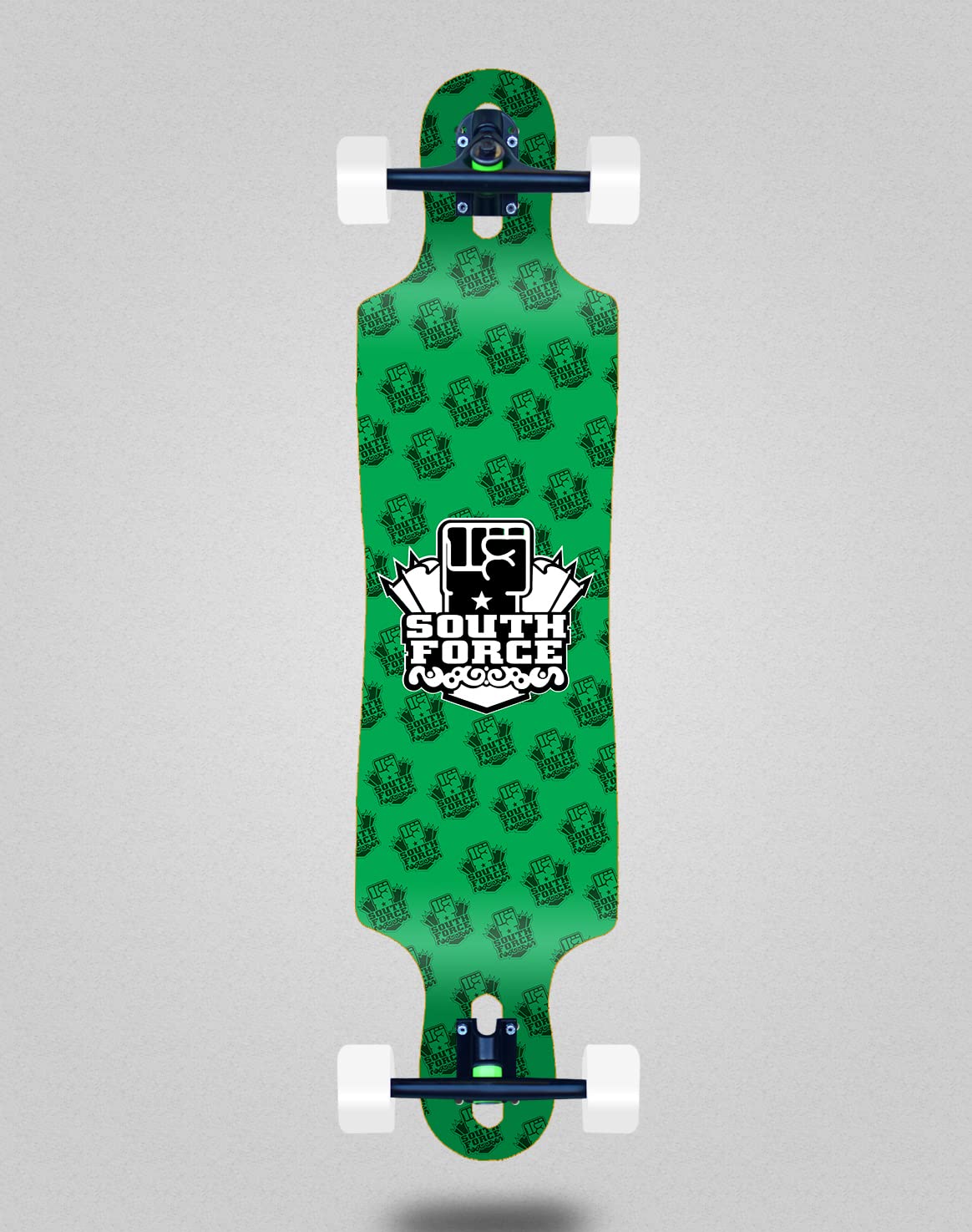 South Force Skate Skateboard Longboard Complete 40 x 9 Drop NF Green