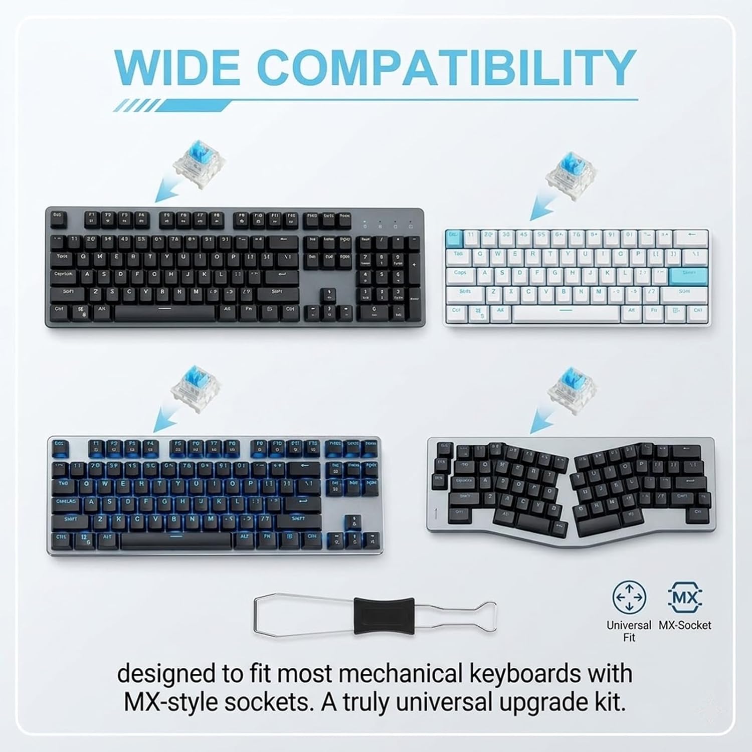 Keyboard Switches 72PCS with Tools