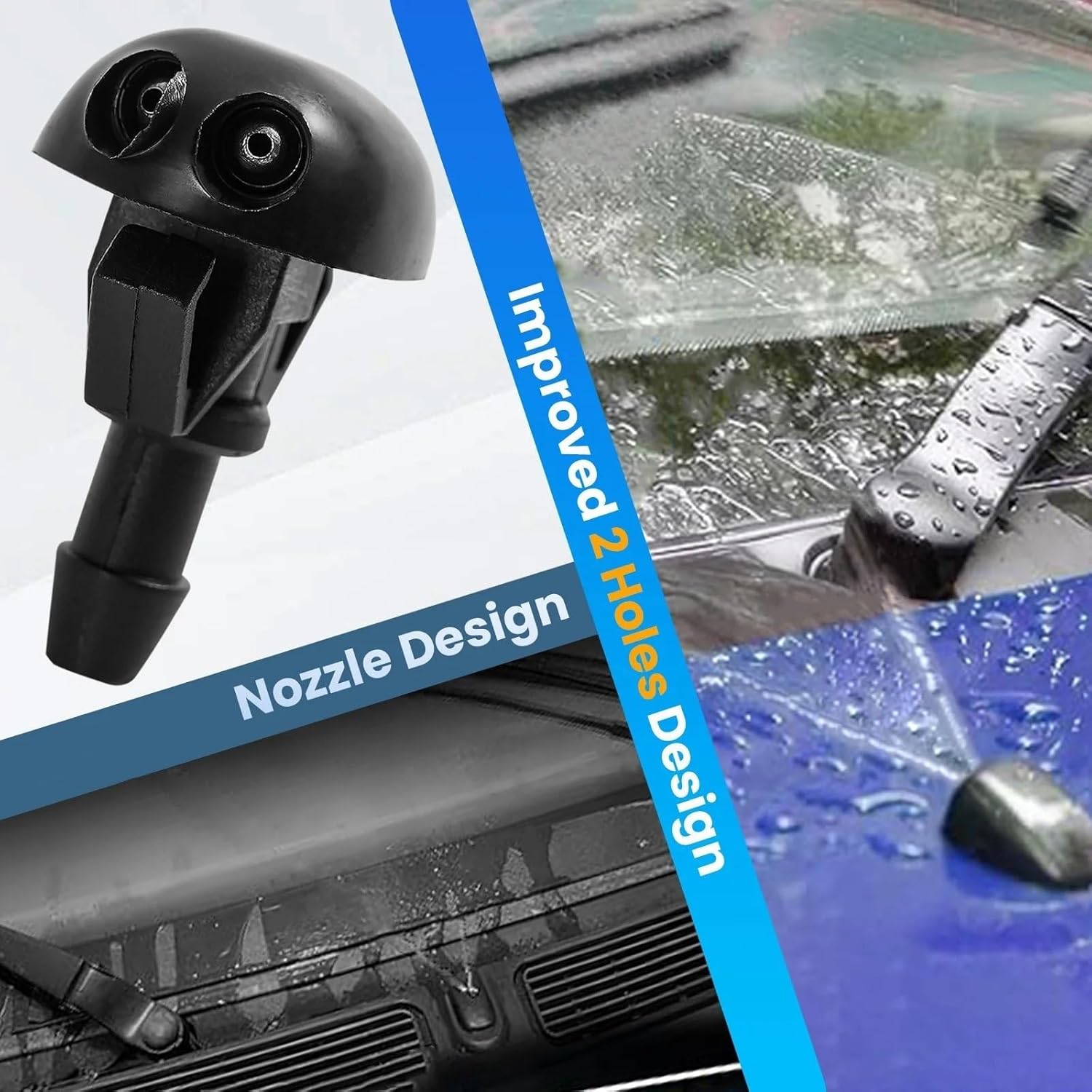 Washer Jets For Isuzu For D-Max Ra Rc 2002 2003 2004 2005 2006 2007 2008 2009 2010 2011 2012 Car Automotive Windshield Wiper Nozzles 28930-2Y900