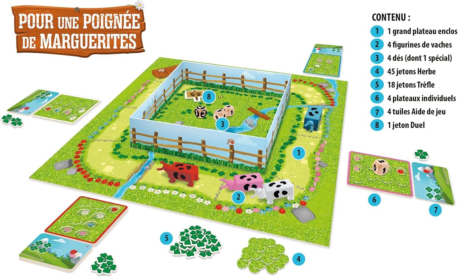Asmodee Space Cow | pour Une Poignée de Marguerites | Jeu de Société | Jeu Enfant | A partir de 6 Ans | 2 à 4 Joueurs | 20 Minutes