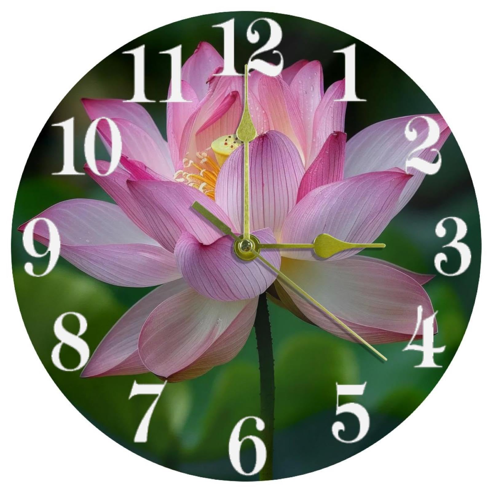 Horloge fleur de lotus anti-bruit pour retrouver le sommeil au bureau
