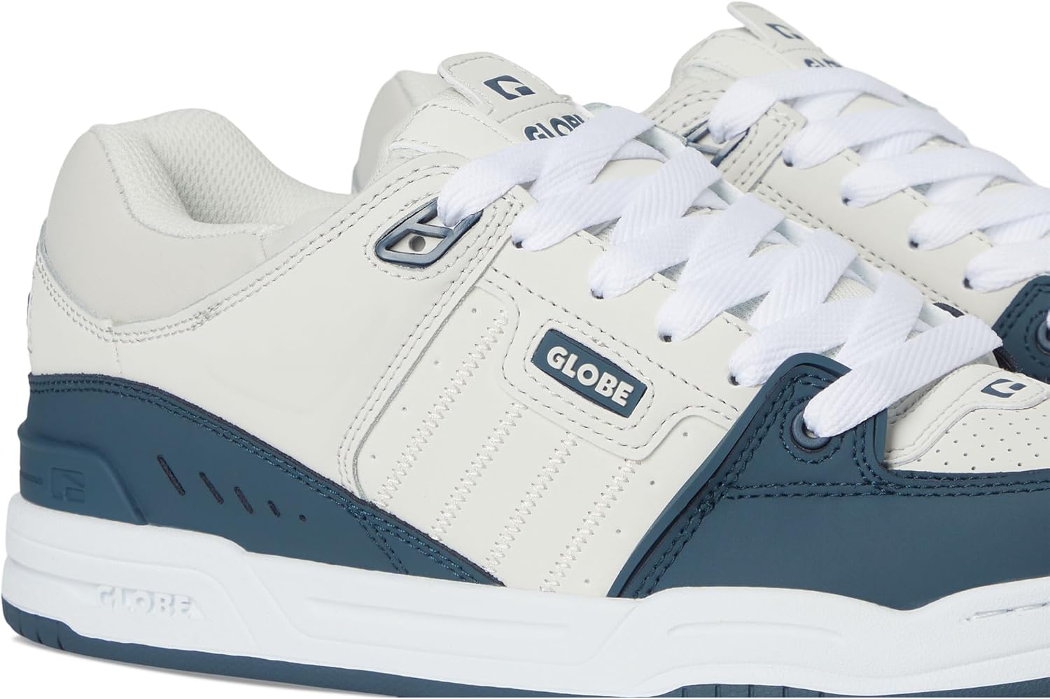 Globe Men's Fusion Skate Shoe, Grey/Blue, 15