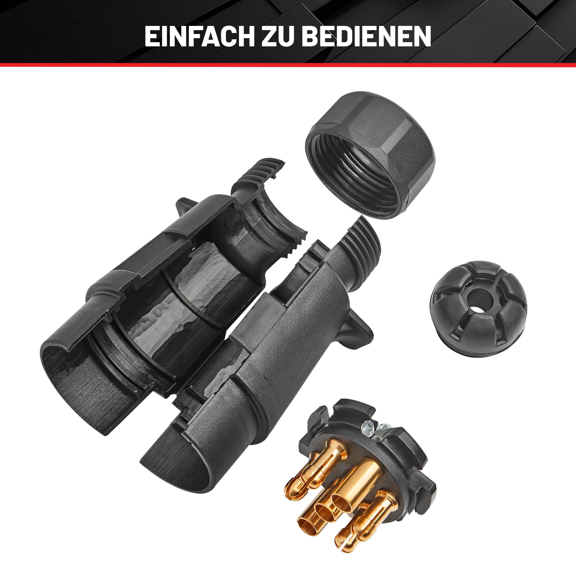 ADATTATORE ELETTRICO CAMION Rimorchio 7-13 Pin Convertitore Barra Di Traino Spina Traino S3P5