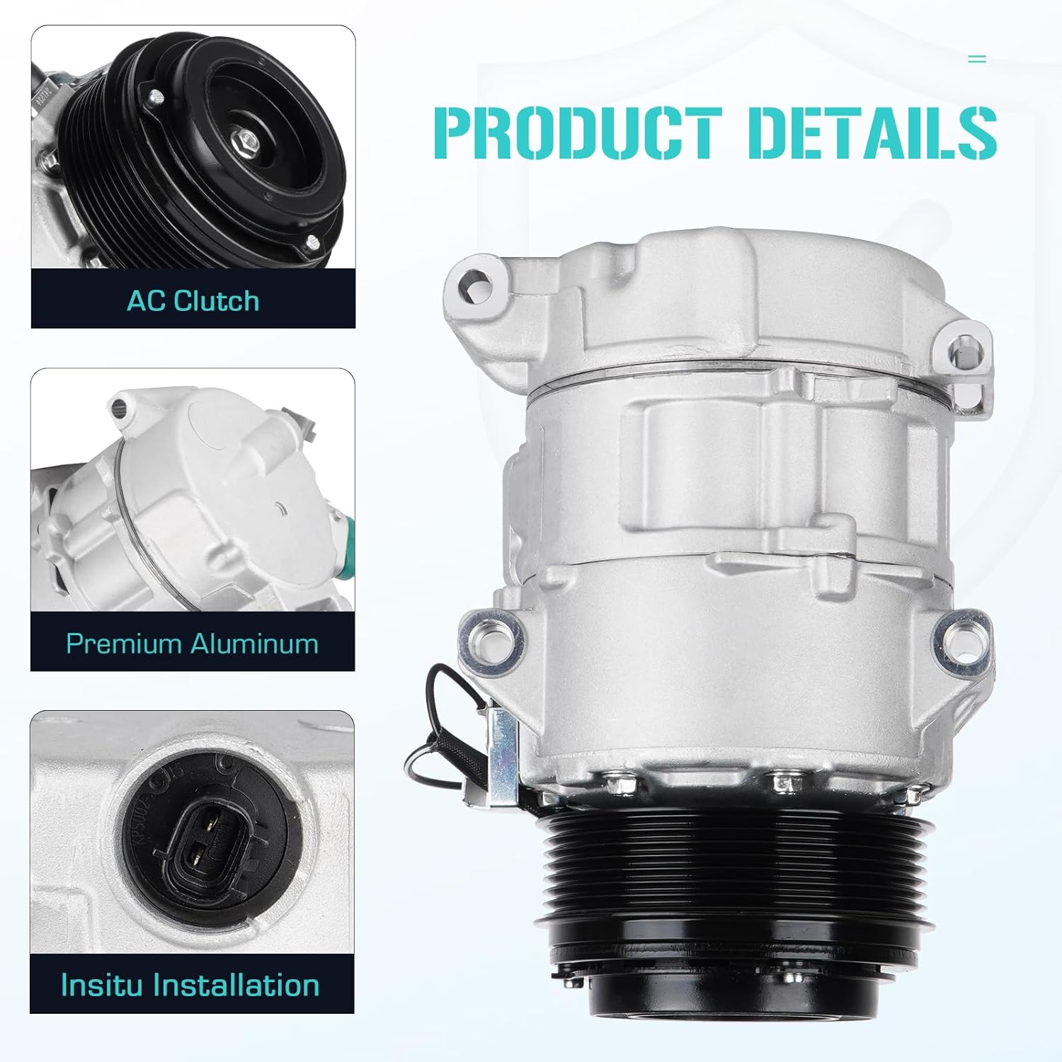 Air Conditioner A/C Compressor with Clutch for Lexus ES350 3.5 2007-2012,Fits for Toyota RAV4 3.5 2006-2012, Venza 3.5L 2009-2016, Replace CO 10856C