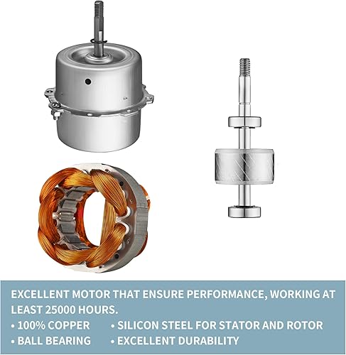Miniatura 7 de Tech Drive Ventilador de ventilación y escape de baño con sensor de humedad, 110CFM 0.8 Sones con conducto de 6 pulgadas