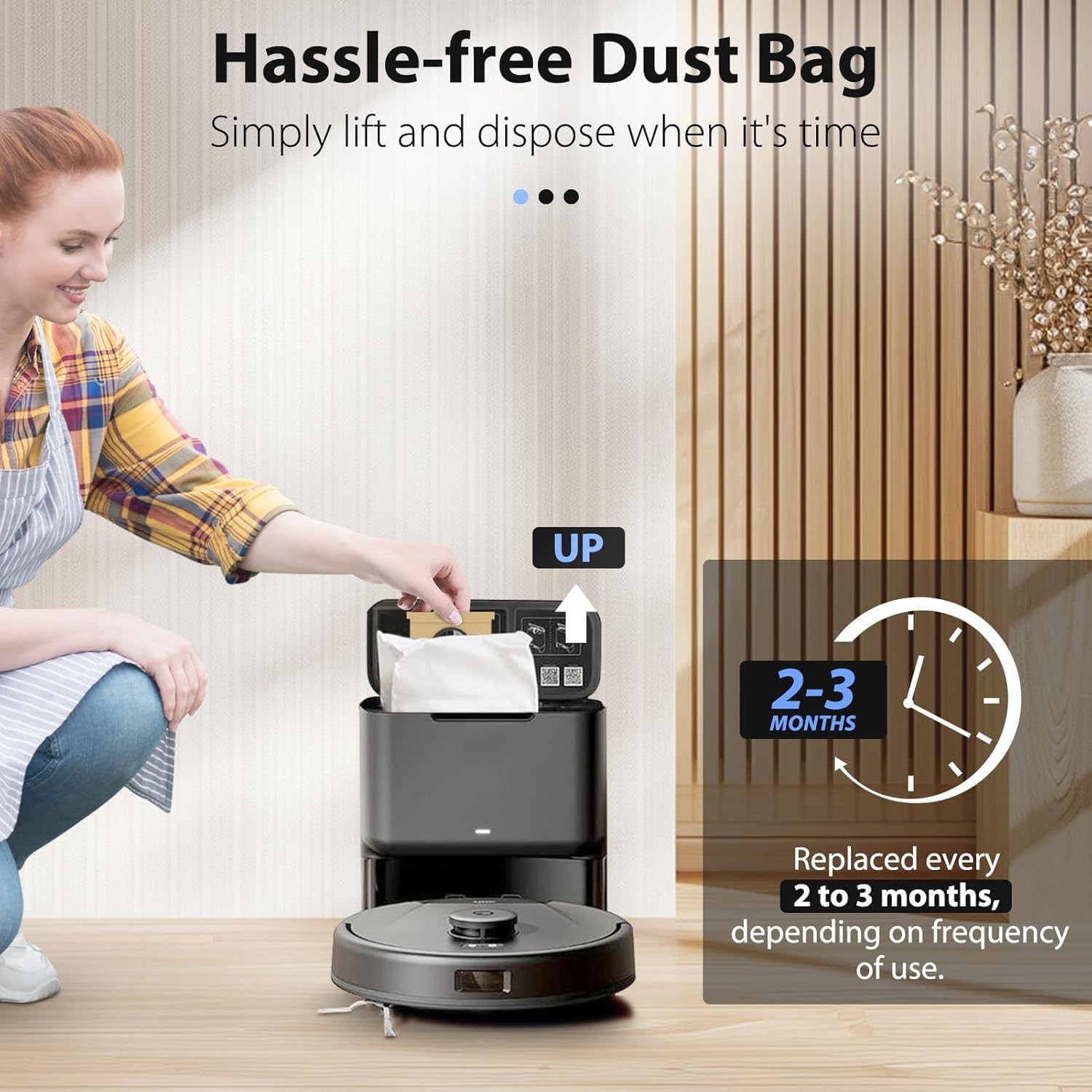 14 Pack Vacuum Bags for Eufy L60 / L60 SES / L50/ L50 SES Robot Vacuums,for Haier H9+, Conga Home 10000, 8090 Ultra, 9090 AI Vacuum Cleaner
