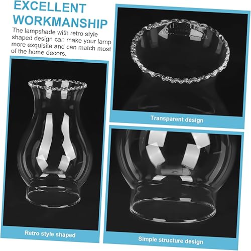 Miniatura 3 de Lámpara de queroseno Lámpara de aceite de reemplazo de chimenea Chimenea Linterna de queroseno Lámpara de aceite Globo Reemplazo de lámpara de