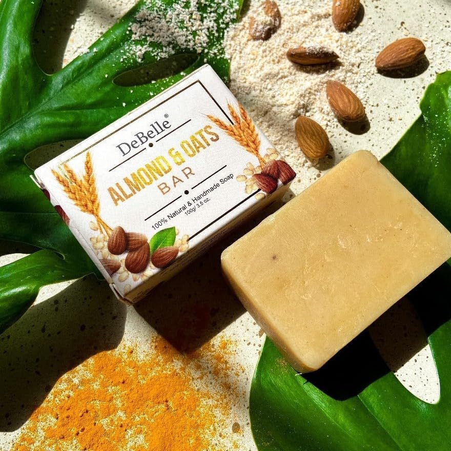 Image of DeBelle Almond and Oats bar Soap-100G