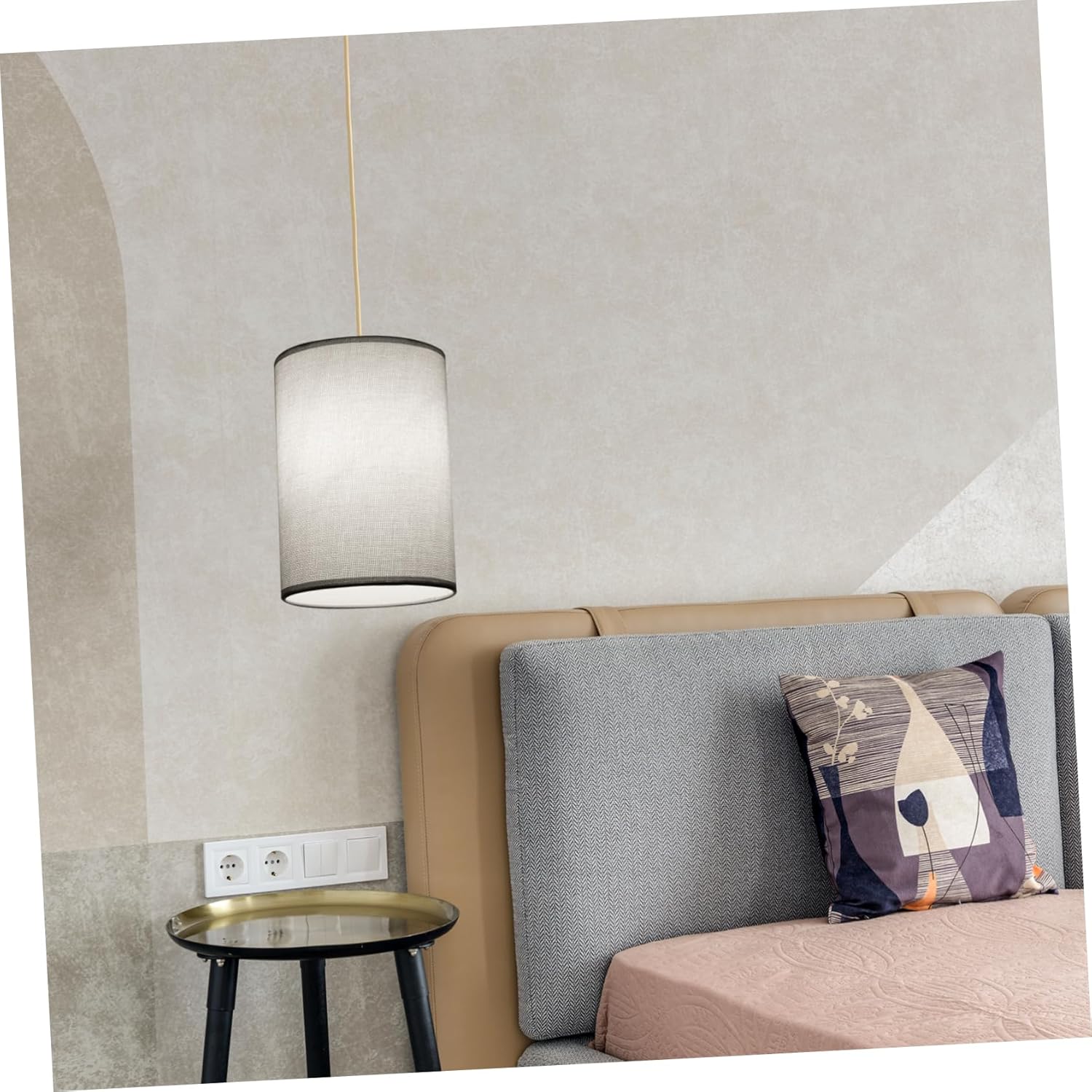 DOITOOL 2pcs Stylish Lampshade Design for Bedroom Easy Installation Home Decor Lighting Cover