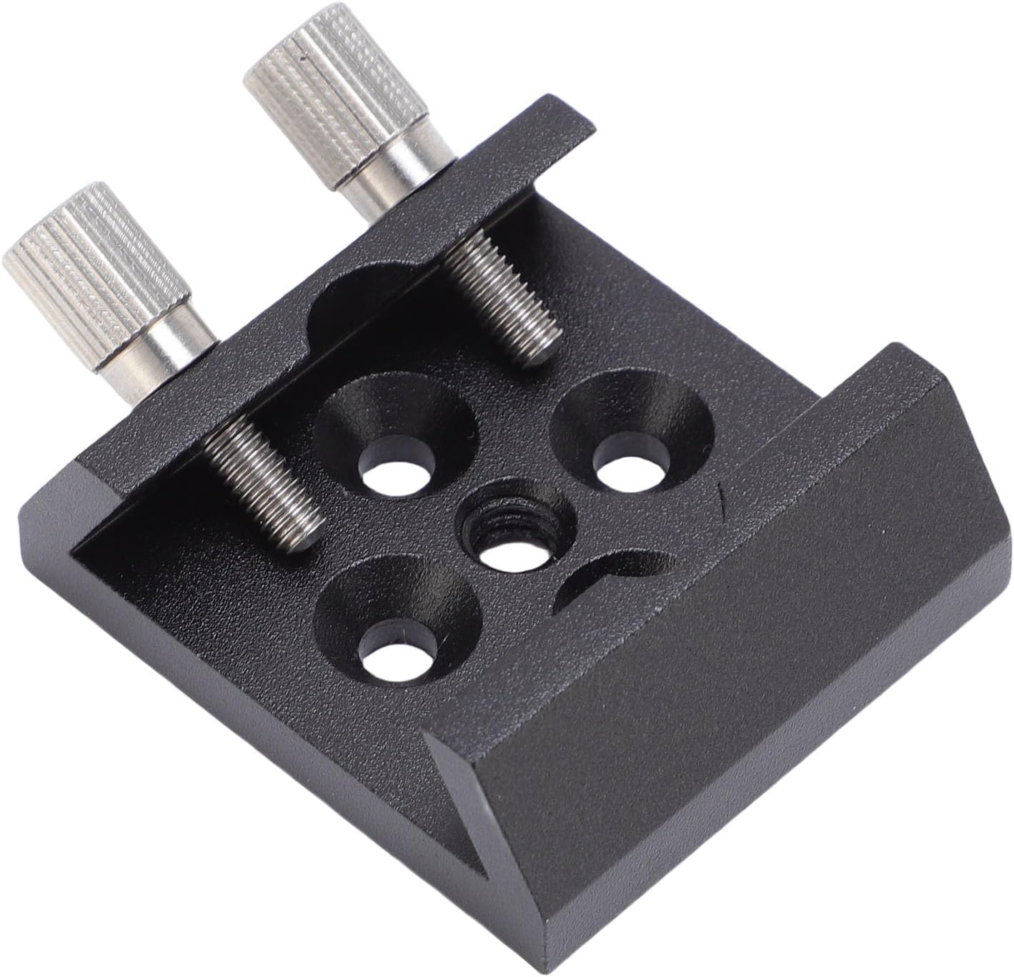 Universal Dovetail Base for Finder Scope, Heavy Duty Telescope Mounting Bracket with 2 Locking Wing Screws, Ideal for Installation of Red Dot Finderscope Green Pointer