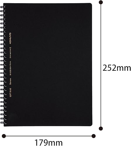 Miniatura 7 de Kokuyo Cuaderno de gráficos en espiral, 7.2 x 5 pulgadas, cuaderno de negocios B6 de anillo suave con cuadrícula de 0.197 in, 70 hojas perforadas,