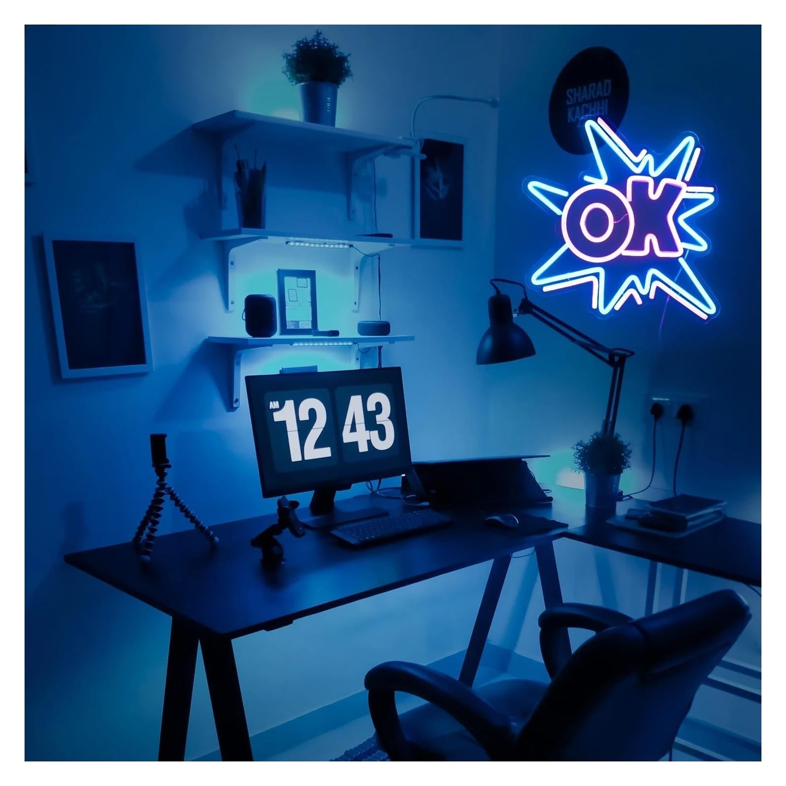 Insegna luminosa al neon Per insegne al Per neon Ok Led Light Home Cool Room Bar Club Party Decorazione murale Design personalizzato Pannello luminescente