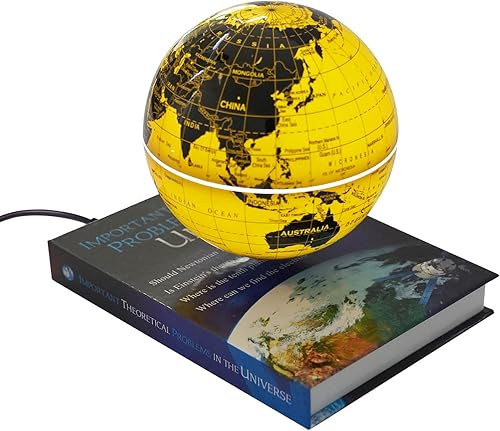 Globo flotante de levitación magnética de 6 pulgadas con luz LED que cambia de color, globo de levitación magnético para escritorio, oficina,