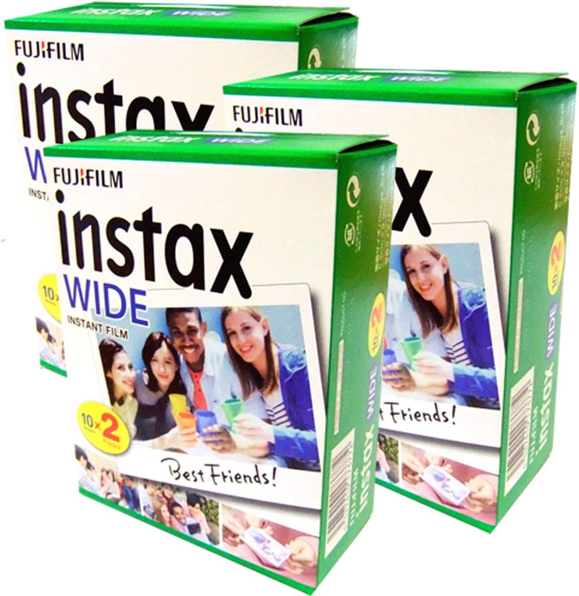 Fujifilm Fuji Instax Wide Film Exhibitions for Polaroid 210 200 Camera, Pack of 2 Amazon.co.uk