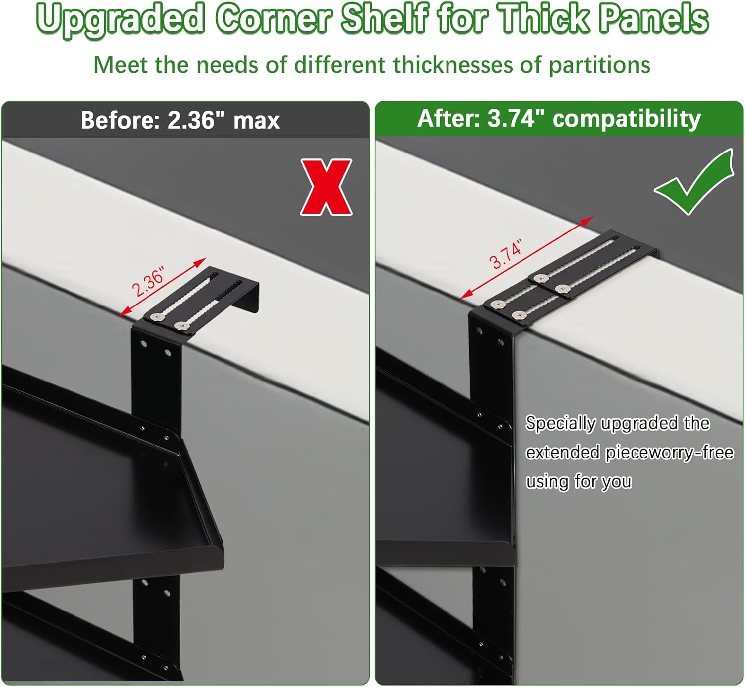 Office Cubicle Shelf Cubicle Storage Organizer Cubicle Accessories Height Adjustable Cubicle Corner Shelf with Adjustable Hooks