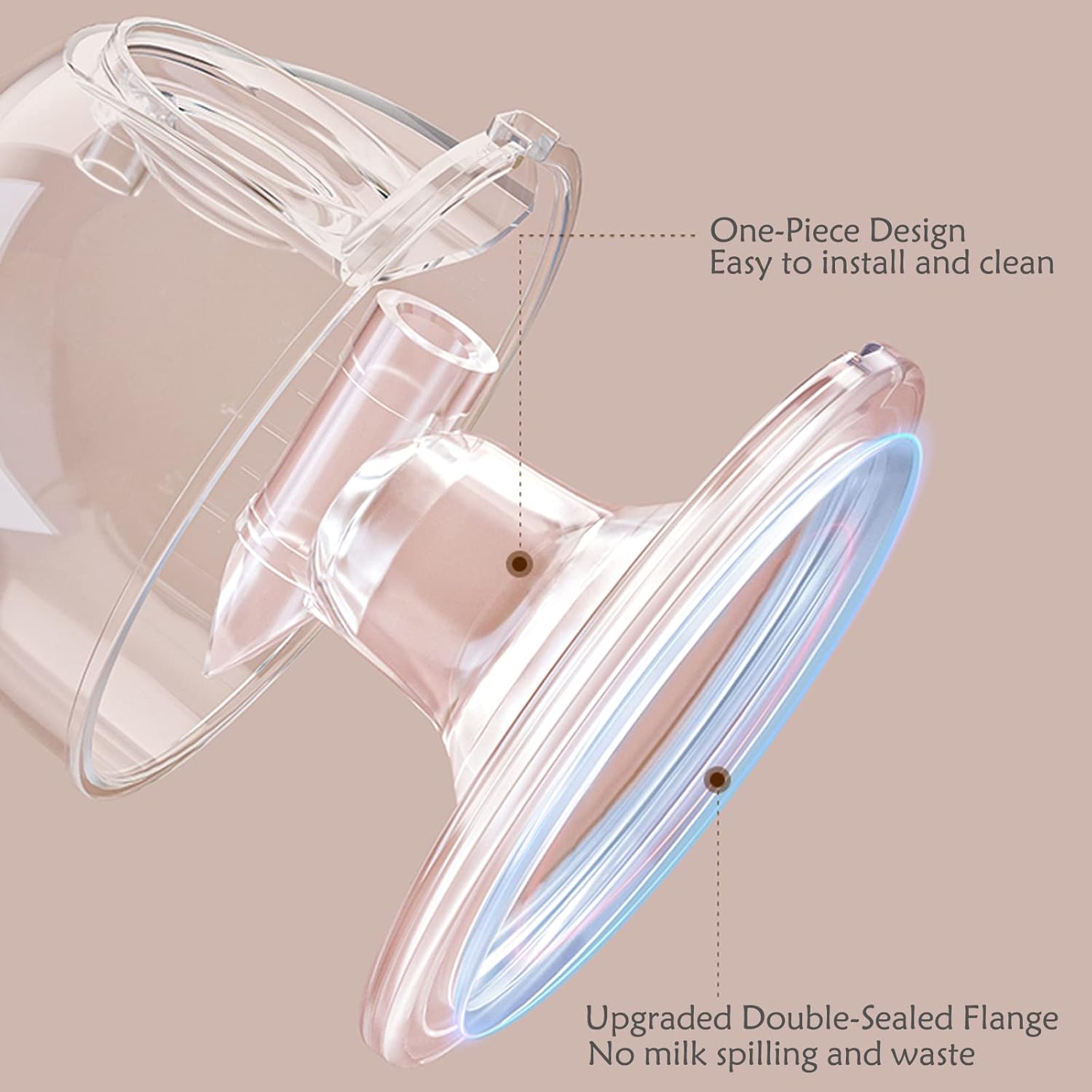 Spare Breast Shields,Wearable Milk Collection Cups Parts Replacement-Flange 28mm(2PCS)