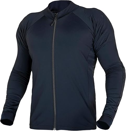 WICKED STOCK Camiseta transpirable para todas las estaciones para hombre y mujer con relleno de armadura de protección CE (certificado), talla XL,