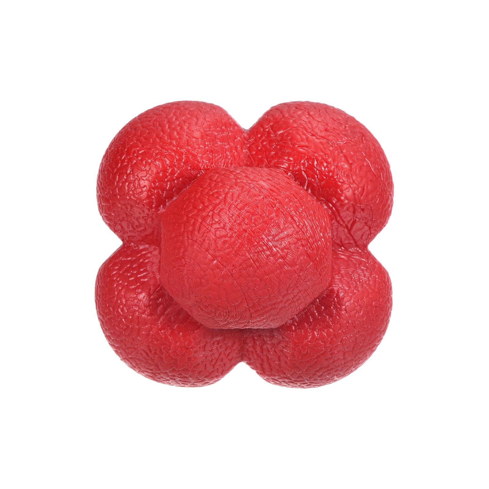 M METERXITY Reaction Ball - TPR High Difficulty Flexibility Training Ball Apply to Sports Exercise Daily Use (47 x 47 x 55mm, Red)