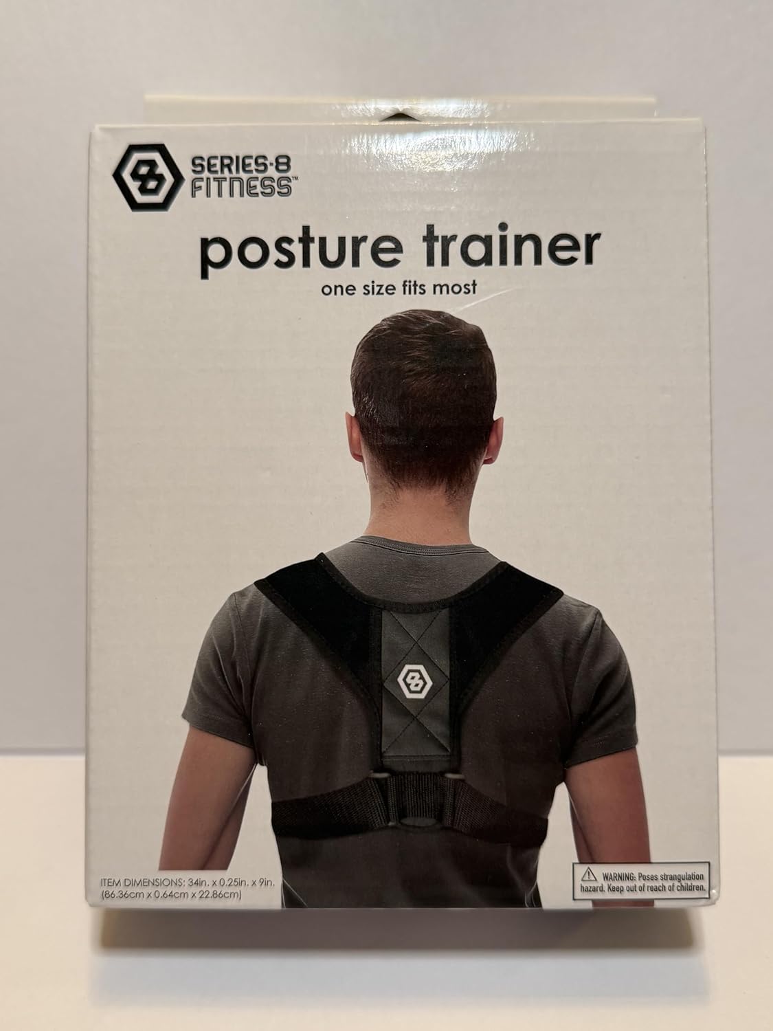 Posture Trainer, One Size Fits Most, Adjustable with Hoop & Loop Closures