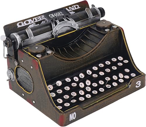 SUNGOOYUE Modelo de decoración de máquina de escribir retro vintage, resistente y elegante, modelo de máquina de escribir retro, decoración para