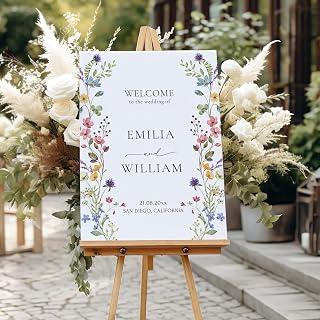 Wildflower Welcome Sign Template Boho Flowers Wedding Welcome Poster Editable Floral Welcome Signage Printable Wedding Sign