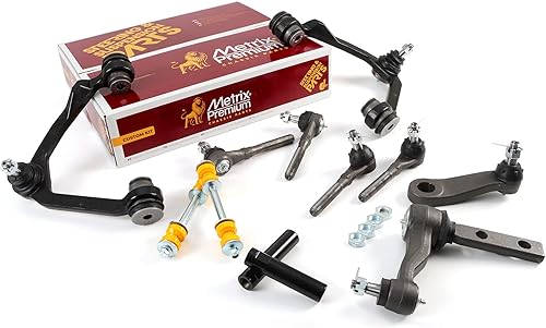 Miniatura 8 de Metrix Premium Chassis Parts - Kit de suspensión delantera de 14 piezas para Ford Expedition 97-02, Lincoln Navigator 98-02, rótulas, extremos de