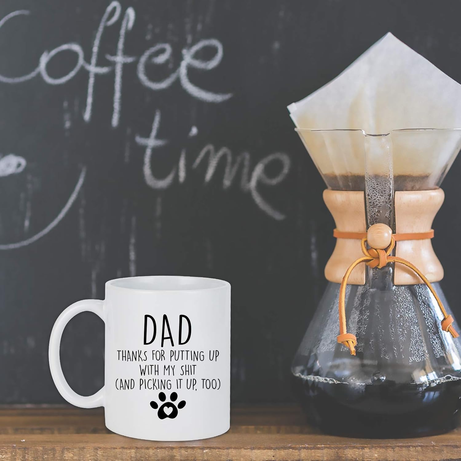 Black Friday 🔥 Dad Coffee Mug Dad Thanks for Putting Up Coffee Mug Funny Dad Mug Birthday Christmas Gifts Fathers Day Gift for Dad from Daughter Son Gift for Dog Lovers 11 Oz