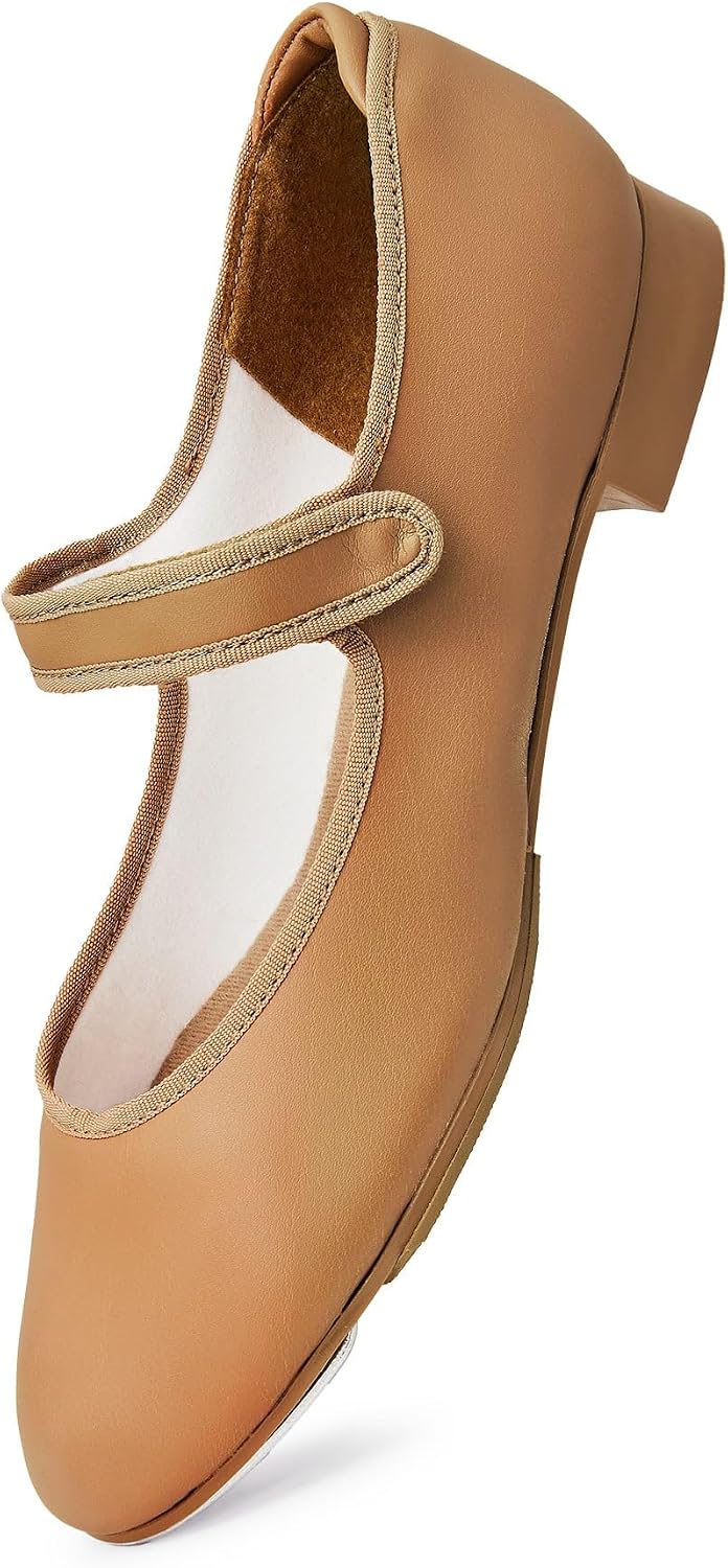 Theatricals Girls Hook and Loop Strap Tap Shoes