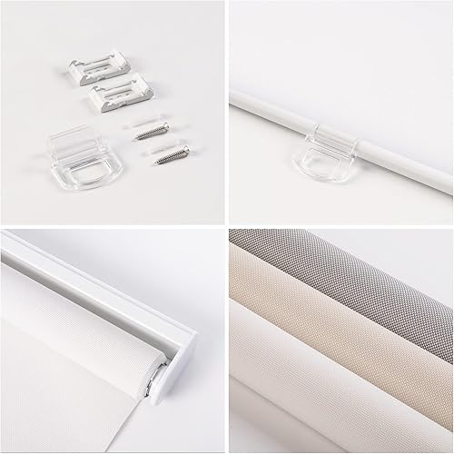 Miniatura 3 de Persianas de ventana inalámbricas con filtro de luz para puertas corredizas de cristal, hogar, cocina, oficina, interior, persianas enrollables para
