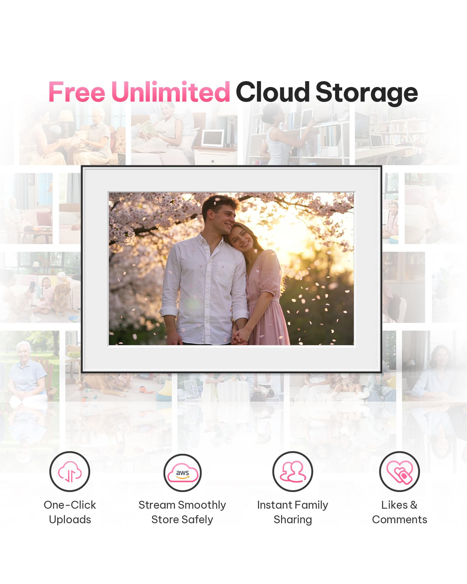 Magic Frame [AI Photo to Video] – 10.1" FHD WiFi Digital Picture Frame, AI Motion Sensor, Old Photo Alive, Unlimited Cloud Storage, Picture Share with APP, Touchscreen, Gift for Loved One